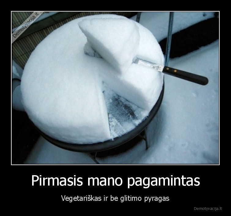 pyragas., sniegas