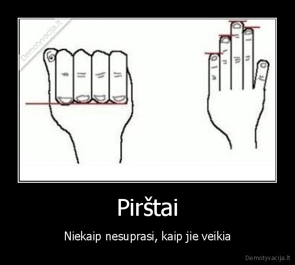 pirstai,triukas,idomus,juokingas,geras