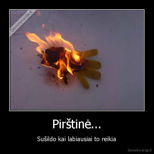 Pirštinė...
