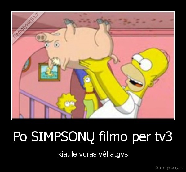 kiaule, voras,simpsonai