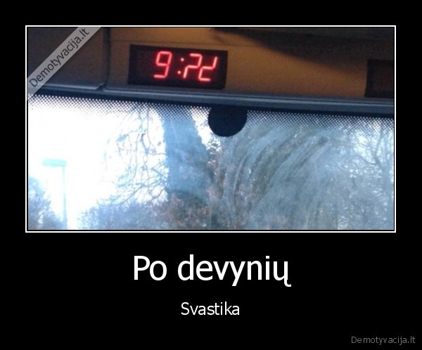 svastika,sugedes, laikrodis