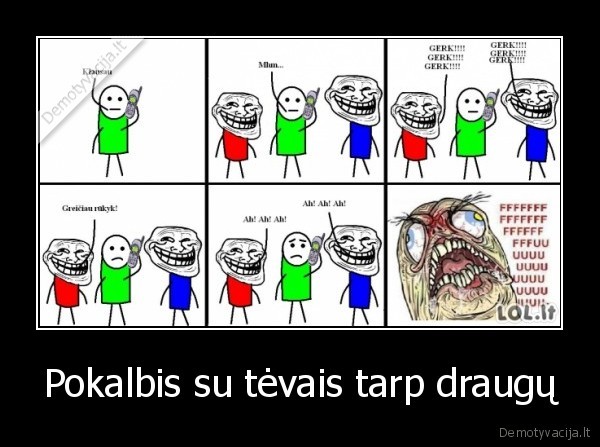 Pokalbis su tėvais tarp draugų
