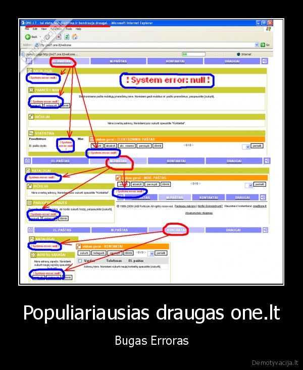 one.lt,error,bug,bugas,erroras