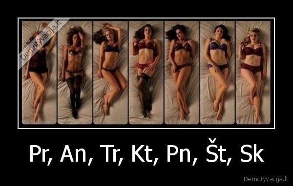 Pr, An, Tr, Kt, Pn, Št, Sk