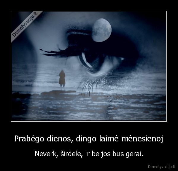 Prabėgo dienos, dingo laimė mėnesienoj