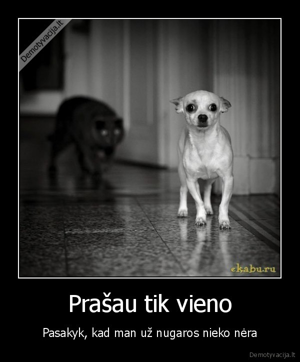 Prašau tik vieno