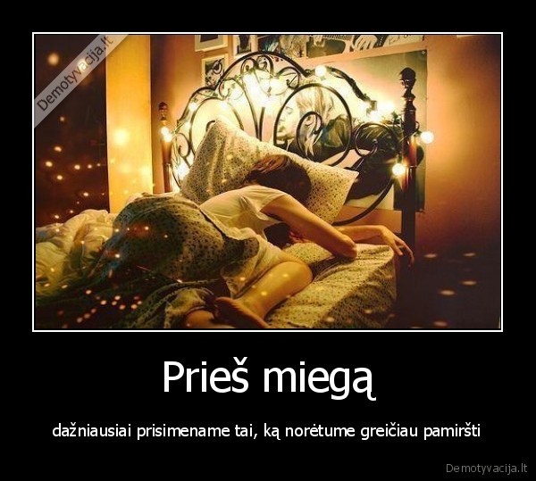 Prieš miegą