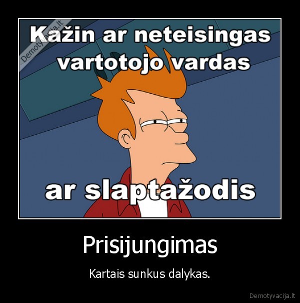 Prisijungimas