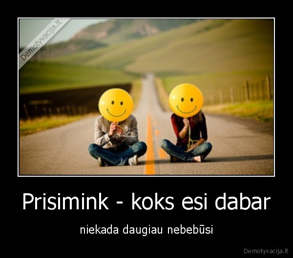 Prisimink - koks esi dabar