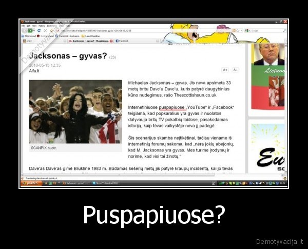 Puspapiuose?