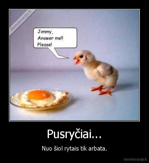 Pusryčiai...