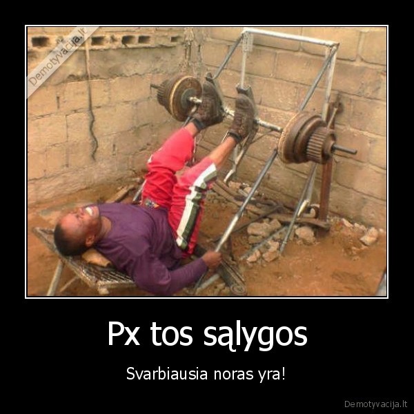 Px tos sąlygos