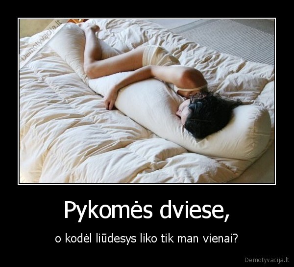 Pykomės dviese,