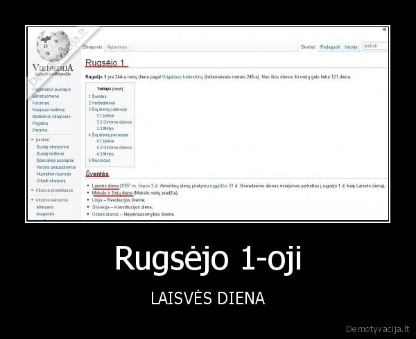 Rugsėjo 1-oji