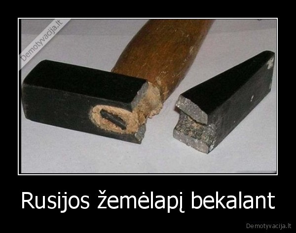 Rusijos žemėlapį bekalant