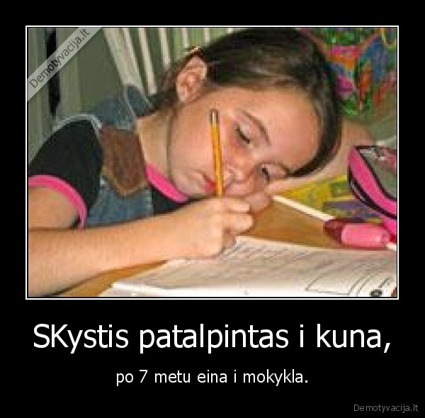 SKystis patalpintas i kuna,