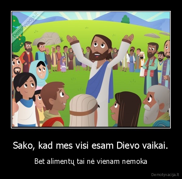 dievas,vaikai,alimentai