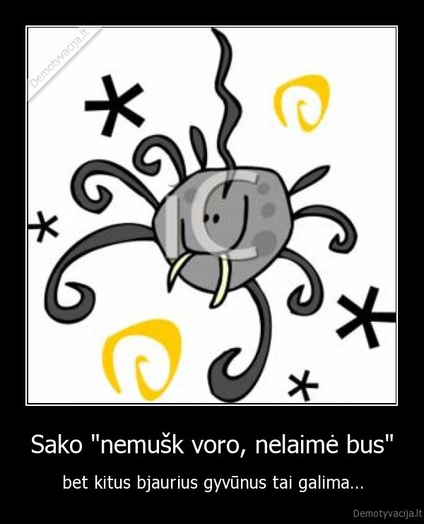 Sako &quot;nemušk voro, nelaimė bus&quot;