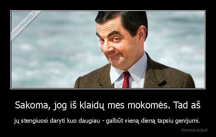 klaidos,mokomes,genijus