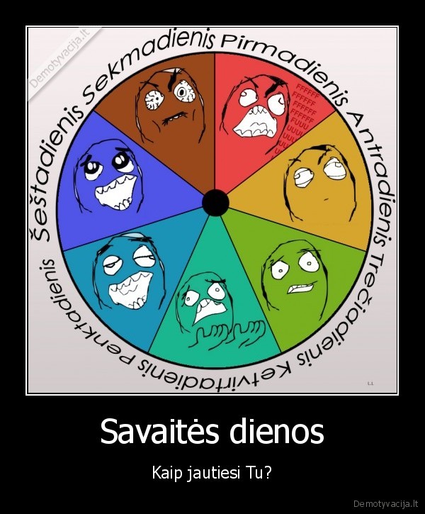 savaite, dienos, darbas, mokykla