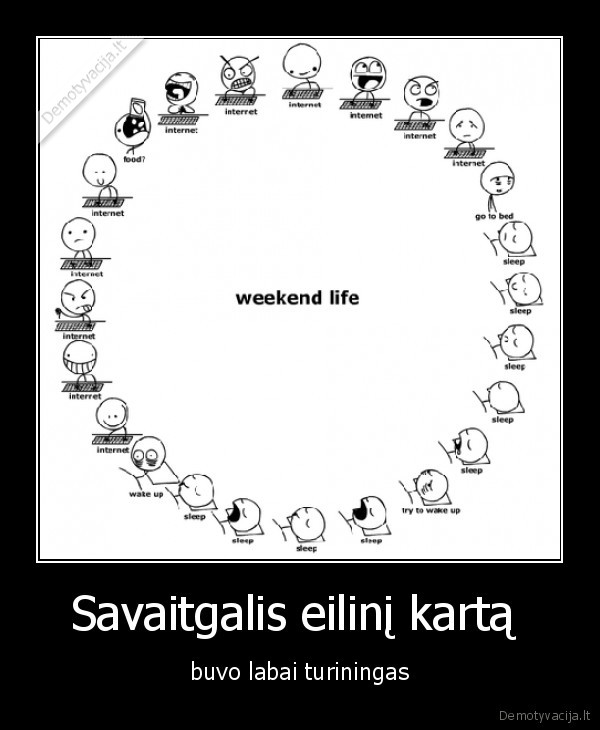 Savaitgalis eilinį kartą 