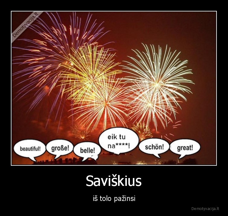 fejerverkai,reakcijos,kalba