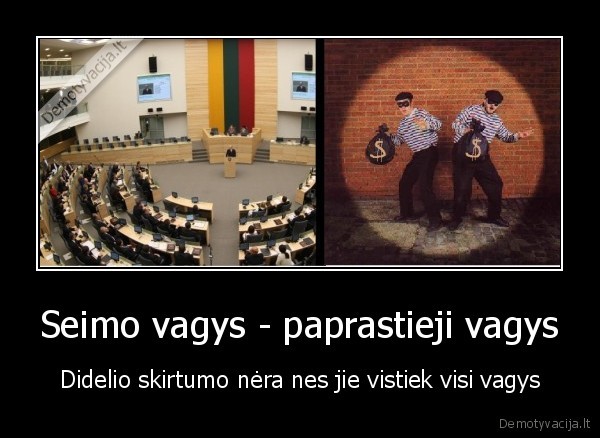 Seimo vagys - paprastieji vagys