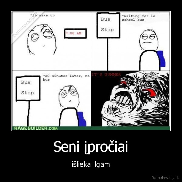 Seni įpročiai