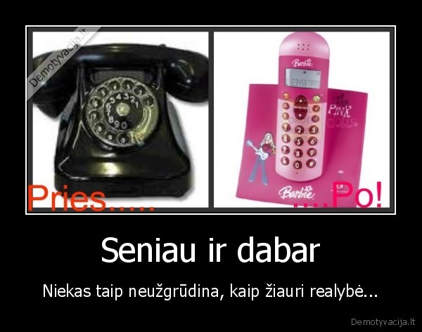 Seniau ir dabar
