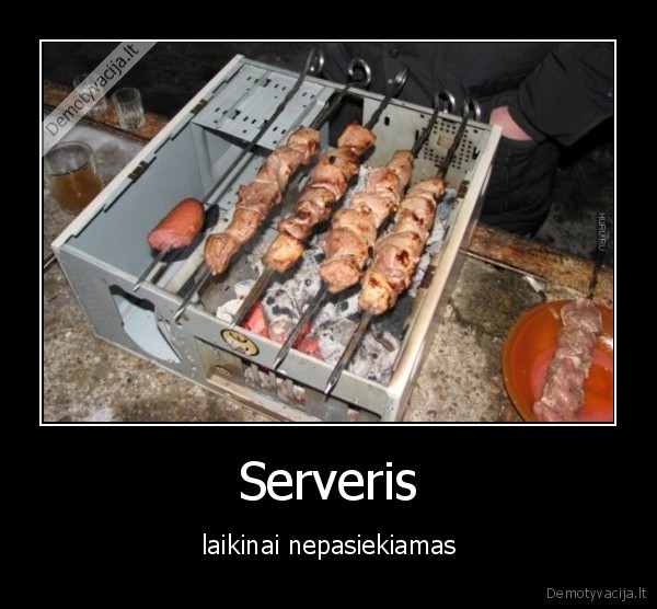 serveris,saslykai