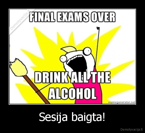 sesija, studentai