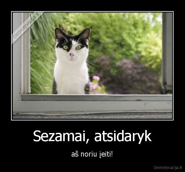 Sezamai, atsidaryk