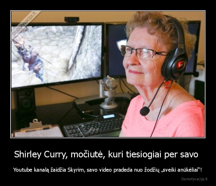 mociute,zaidzia,kompiuterinius,zaidimus,skyrim