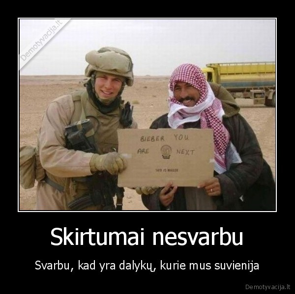 Skirtumai nesvarbu