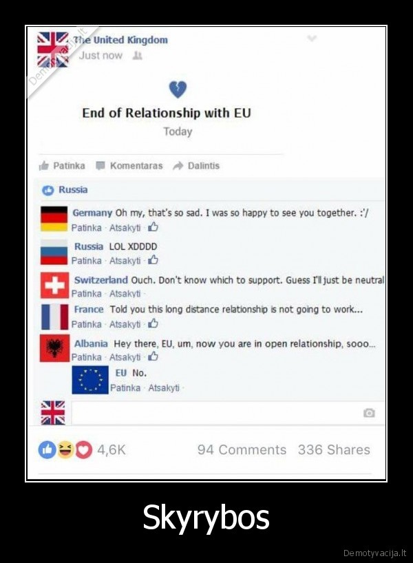issiskyrimas,brexit