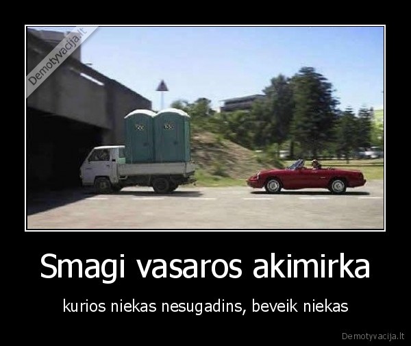 Smagi vasaros akimirka