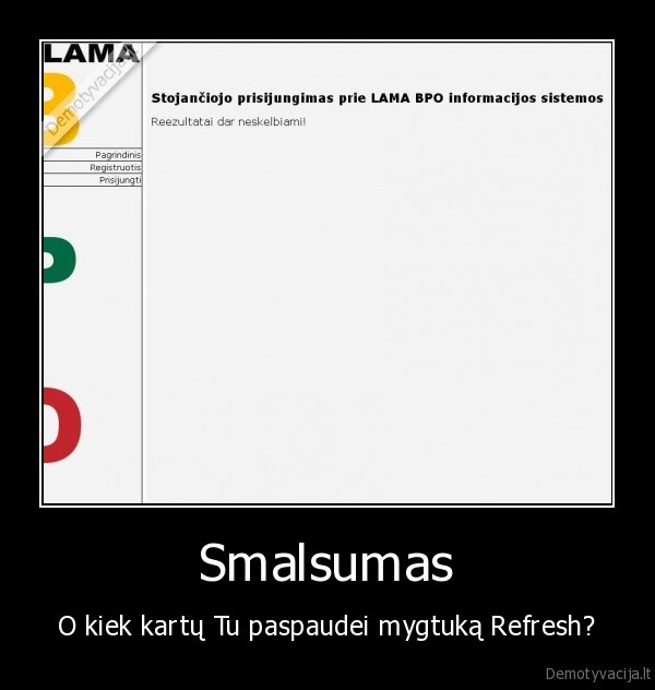smalsumas, lamabpo, stojimas