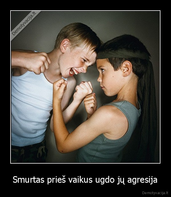 Smurtas prieš vaikus ugdo jų agresija