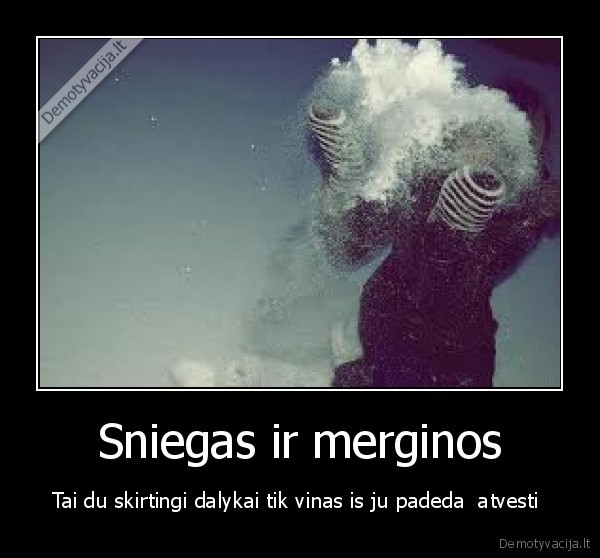 Sniegas ir merginos