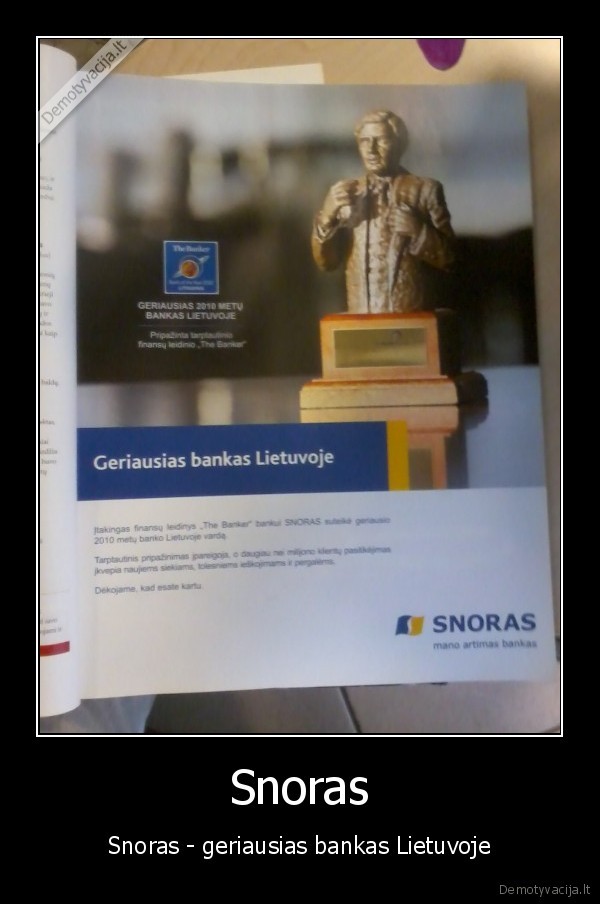 snoras,bankas