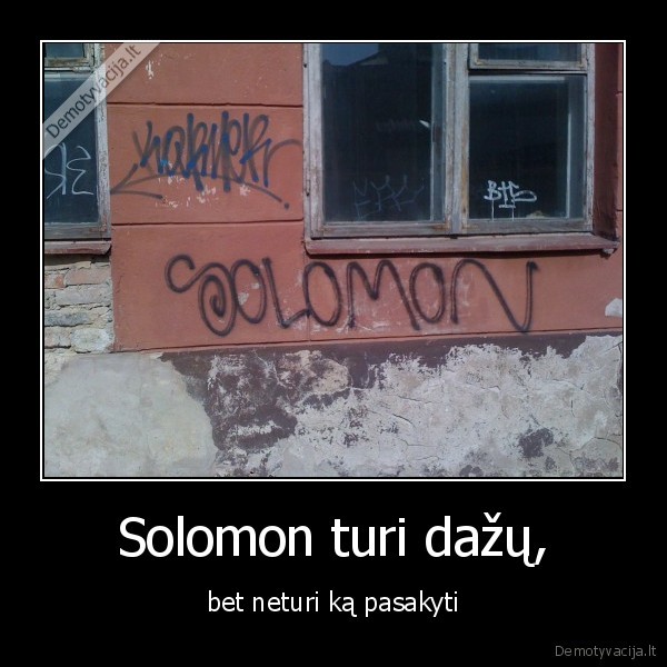 Solomon turi dažų,