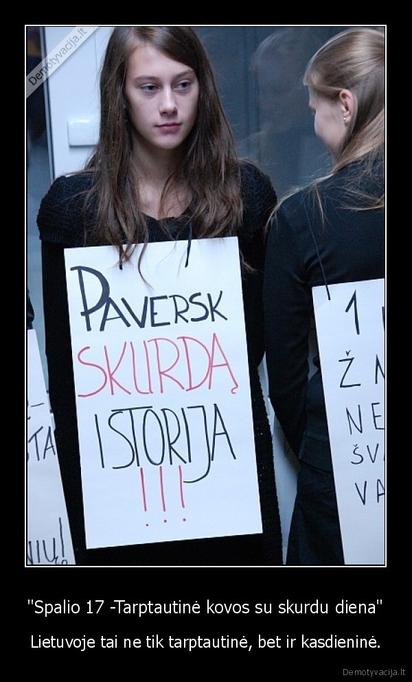 &quot;Spalio 17 -Tarptautinė kovos su skurdu diena&quot;