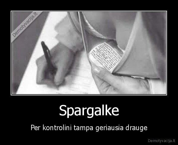 spargalke,kontrolinis