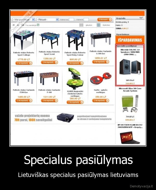 spec,pasiulymas