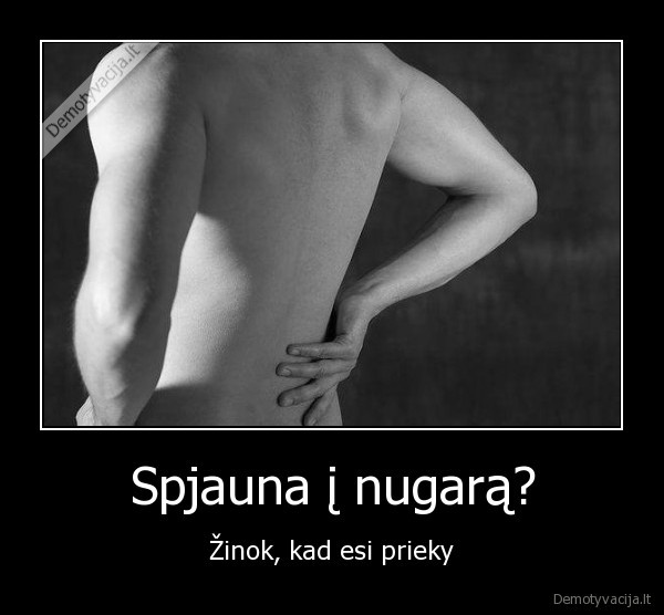 Spjauna į nugarą?