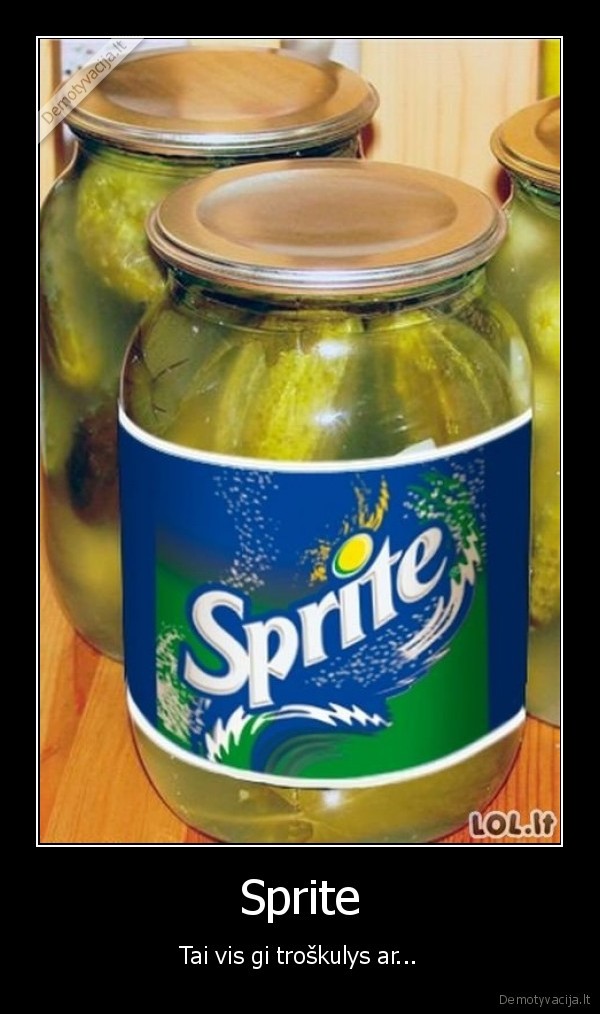 sprite,agurkeliai