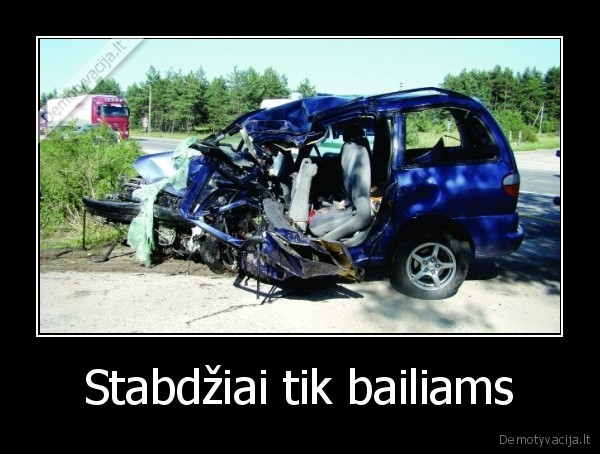 Stabdžiai tik bailiams