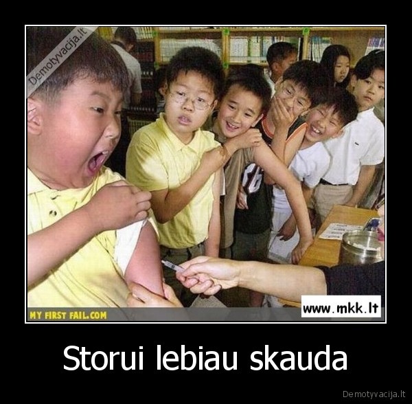 Storui lebiau skauda