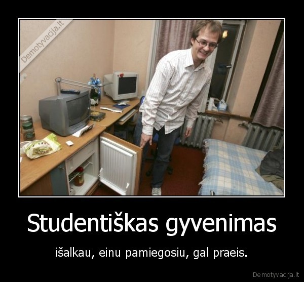studentas,maistas,miegas