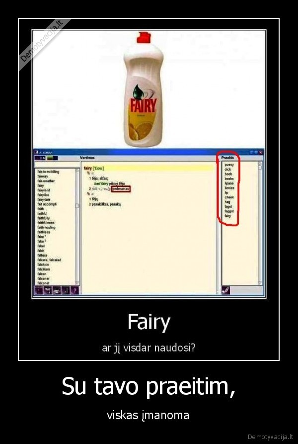 isprievartavo, fairy, buteliuka